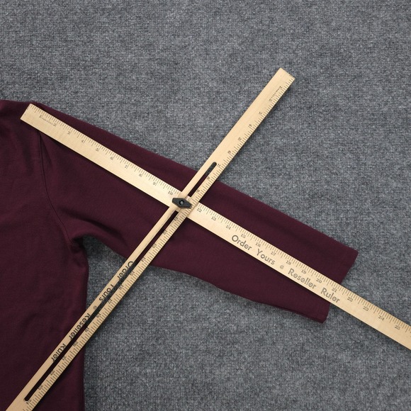 Mizzen+Main Burgundy Zip Up Sweater - Picture 10 of 11